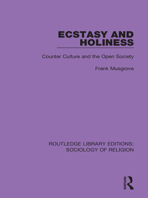 cover image of Ecstasy and Holiness